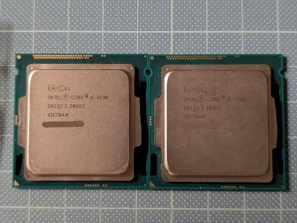 CPU Intel Core i5-4590 SR1QJ 2個セット 77