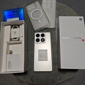 新品未使用 SIMフリー Xiaomi 14T Pro A402XM チタングレー 256GB ソフトバンク 一括購入 オマケ付