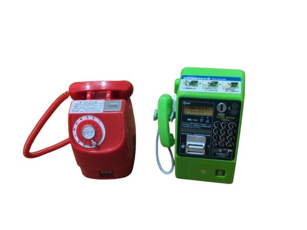 NTT東日本 公衆電話ガチャコレクション 2個 新形赤電話機 & MC-D8?