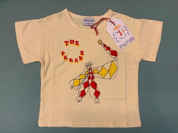 新品bobochoses プリント入り半袖Tシャツ4-5Y 110