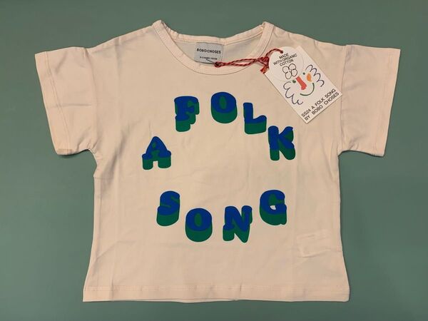 新品bobochoses プリント入り半袖Tシャツ4-5Y 110