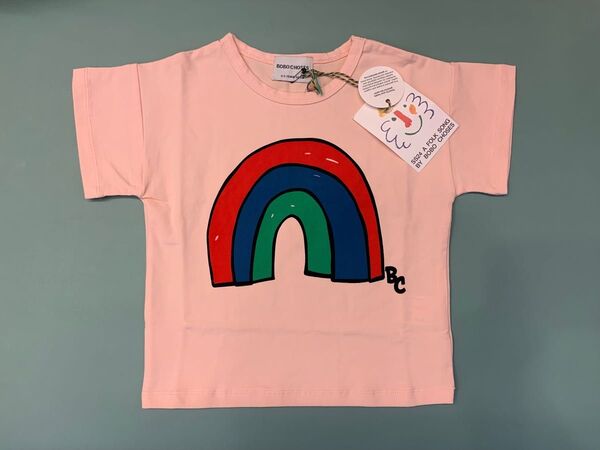 新品bobochoses プリント入り半袖Tシャツ4-5Y 110