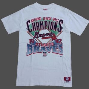 MLB アトランタ ブレーブス 1992年 リーグチャンピオン Tシャツ 半袖 シングルスティッチ ヴィンテージ 古着 USA製