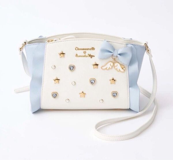 【美品】SAMANTHA VEGA サマンサベガ シナモロール ショルダーバッグ コラボ品 レザー ロゴ