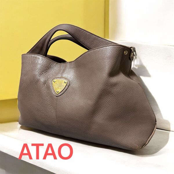 ATAO KOBE エルヴィ 2way ショルダーバッグ ピンク アタオ ハンドバッグ レザー ショルダーバッグ トートバッグ