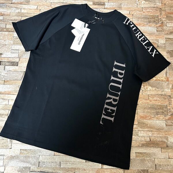 【新品】1PIU1UGUALE3 RELAX/クルーネック ラインストーンズTシャツ カットソー Mサイズ