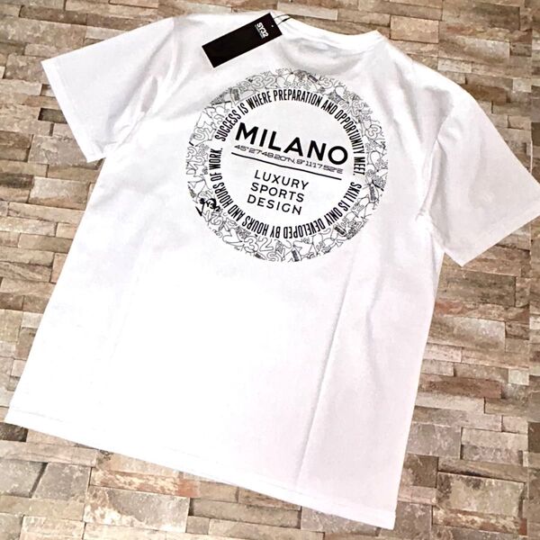 【新品】SY32 by SWEET YEARS/クルーネック サークルロゴ Tシャツ カットソー 半袖 XLサイズ