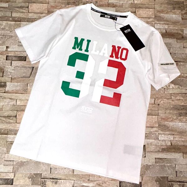 【新品】SY32 bysweetyears/クルーネック MILANO ITALIA カラー Tシャツ カットソー 半袖 Mサイズ