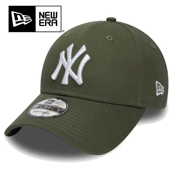 a24 NEW ERA ニューエラ ヤンキース NY MLB キャップ 帽子 ユニセックス ワンサイズ ロゴ カーキ グリーン 緑