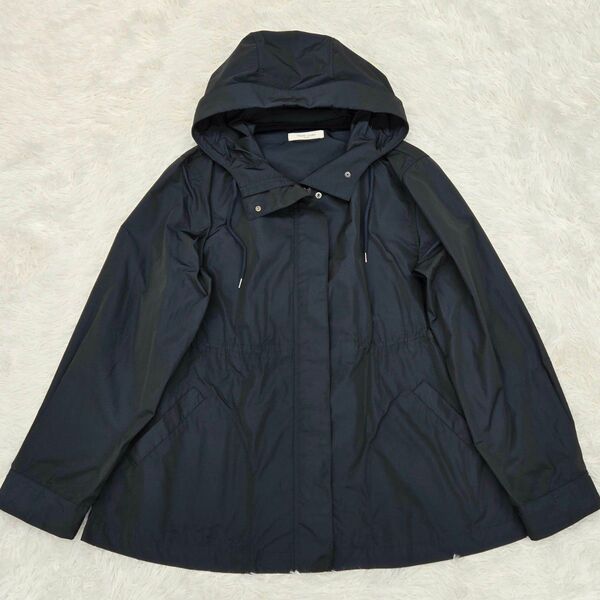 Demi-Luxe BEAMS マウンテンパーカー ジャンパー ブルゾン 薄手 フード ドローコード ジップアップ ジャケット