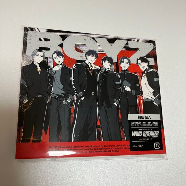 SixTones BOYZ 初回盤 A (CD + DVD) 開封品 特典無し
