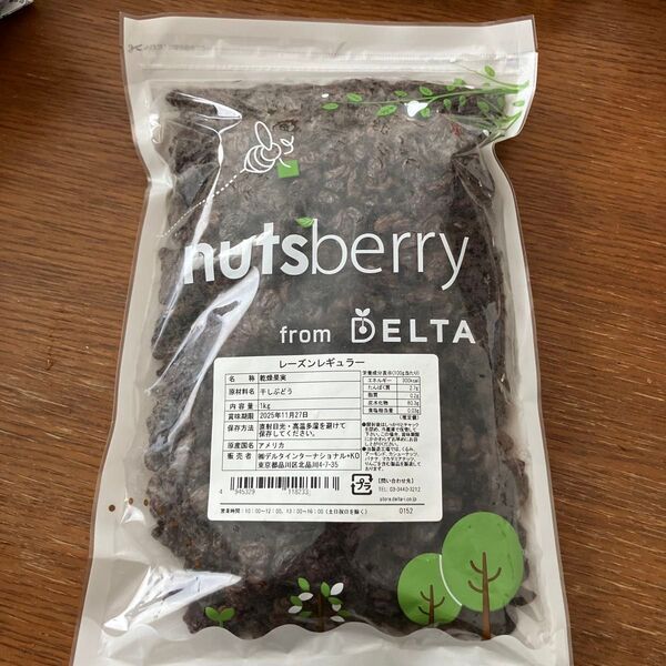 nutsberry レーズンレギュラー 1kg