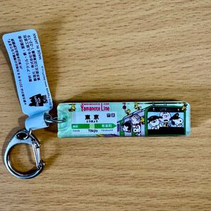 【新品未使用】スヌーピータウン限定 山手線コラボ アクリルスティックキーホルダー