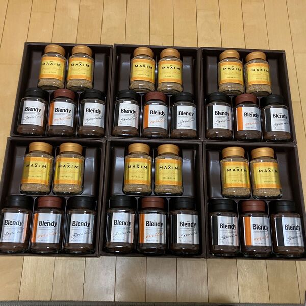 AGF Blendy & Maxim インスタントコーヒー詰め合わせ 5本入×6箱セット