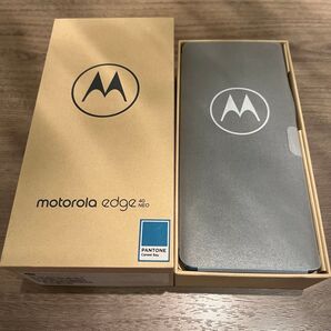 美品 Motorola edge 40 neo カリビアンブルー 8GB/256GB