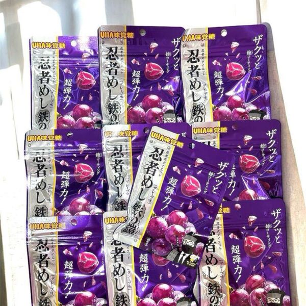 UHA味覚糖忍者めし鉄の鎧グレープ味 10袋