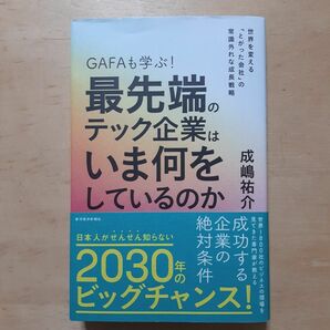 GAFAも学ぶ!最先端のテック企業はいま何をしているのか 世界を変える「とがった会社」の常識外れな成長戦略 成嶋祐介/著