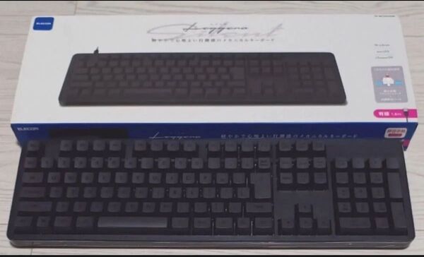 ELECOM Leggero 静音赤軸 TK-MC50UKPBK キーボード