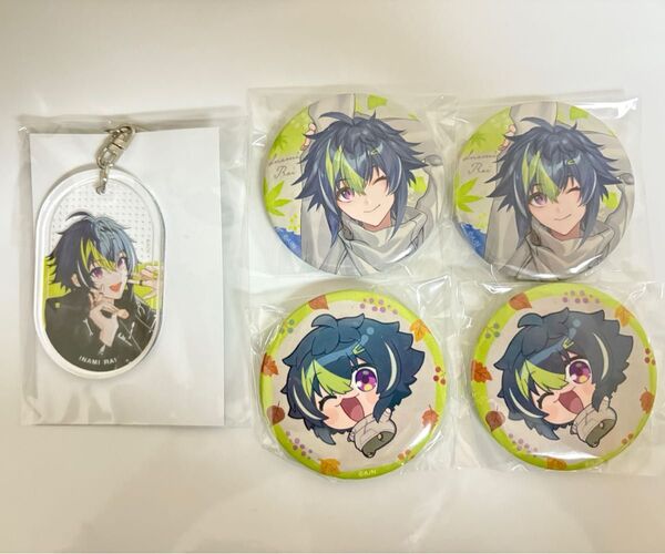 にじさんじ Dytica まねきねこ 伊波ライ 缶バッジ にじネイル アクキー アクリルキーホルダー