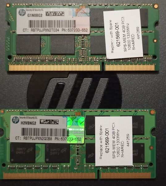 HPノートPC用純正品 DDR3 メモリ 8GB 1.35/1.5V
