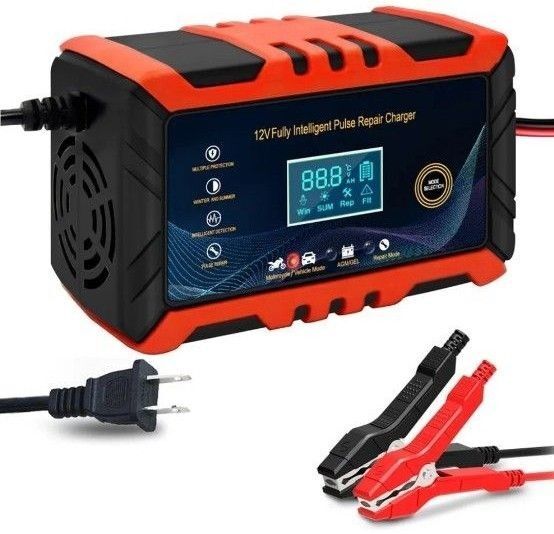 12V バッテリー充電器 自動車 バイク 急速充電