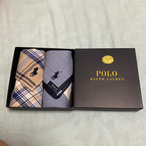 ハンカチ 紳士 ポロ ラルフローレン POLO RALPH LAUREN ギフトボックス