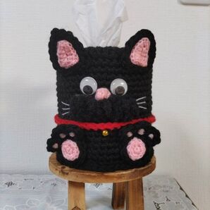 黒猫さん★卓上トイレットペーパーカバー