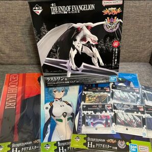 新品未開封未使用品補償付匿名発送エヴァンゲリオン一番くじラストワン賞量産型フィギュアアクスタポスター10点セットまごころを君に