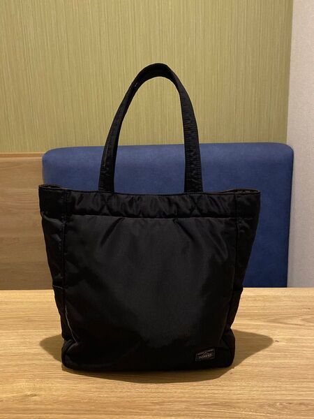 美品 ポーター クリーム トートバッグ ブラック 吉田カバン 清潔