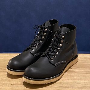 美品 8165 レッドウィング8D プレーントゥ ブラック アイリッシュセッター ブーツ