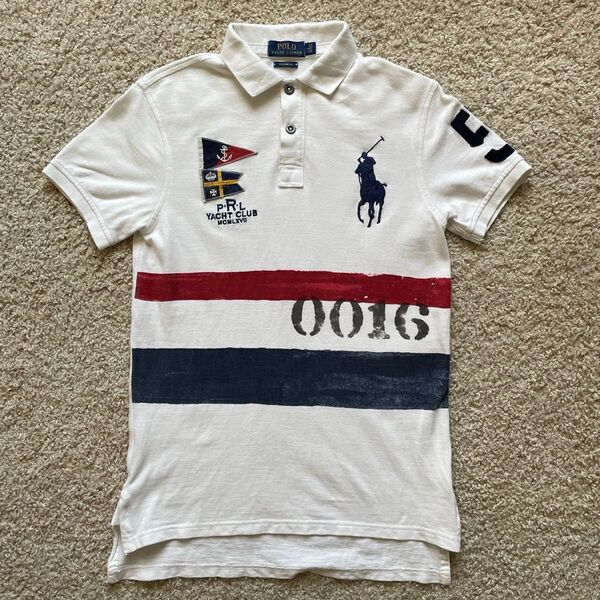 ラルフローレン POLO Ralph Lauren CUSTOM FIT ヨットクラブ ビッグポニー ポロシャツ Sサイズ