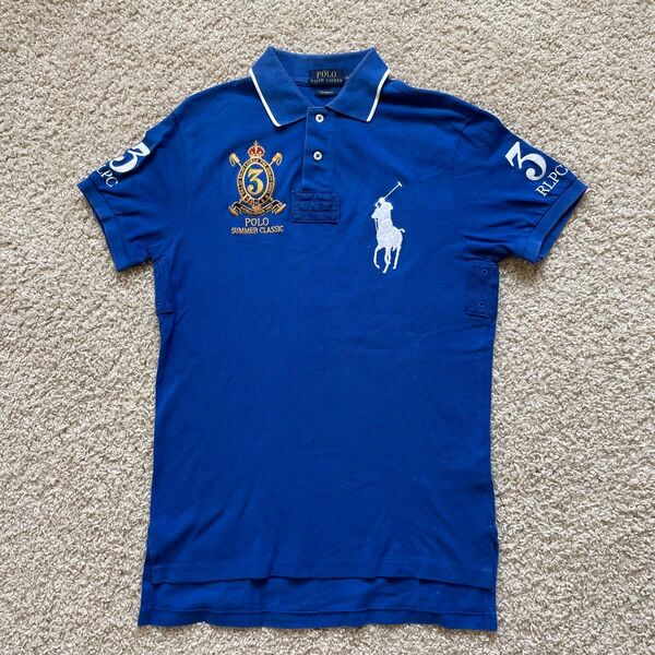 POLO RALPH LAUREN ポロラルフローレン ビッグポニー ポロシャツ ブルー Sサイズ