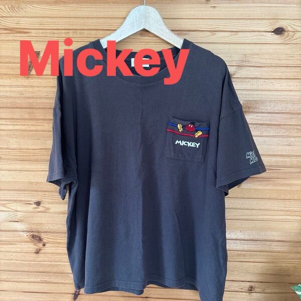 ディズニー ミッキー Tシャツ LL
