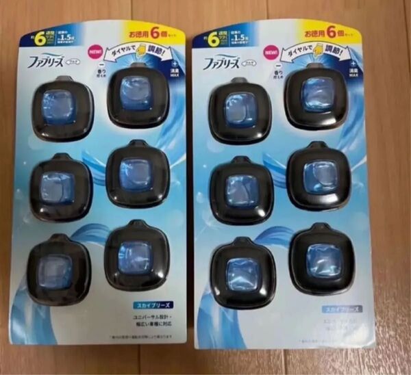 ファブリーズ 車用 イージークリップ スカイブリーズ 消臭芳香剤 クルマ 車 12個