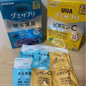 グミサプリ 鉄 葉酸 ビタミンC アサイーミックス レモン お試し UHA 6袋