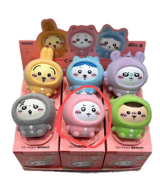 ちいかわ お顔チェンジマスコット 中国 MINISO 中身 ちいかわ グッズ