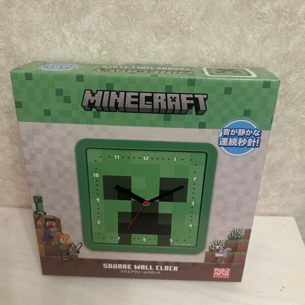 マイクラ SQUARE WALL CLOCK 壁掛け時計 新品未開封