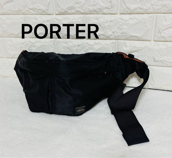 PORTER ポーター タンカー ウエストバッグ ボディバッグ 黒