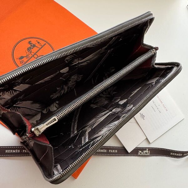 【限定価格】 826 HERMES エルメス アザップ シルクイン 長財布