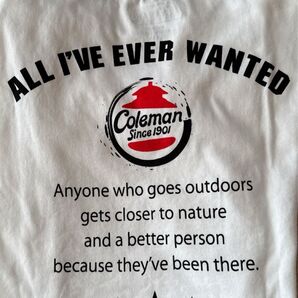☆Coleman コールマン バックプリント半袖Tシャツ