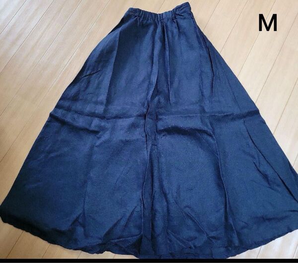 無印良品 ロングスカート リネン 麻 M
