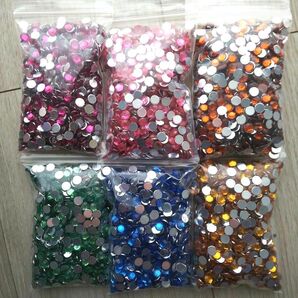 ④カラーストーン 6色×50g ハンドメイド 手芸