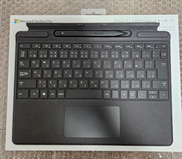 スリム ペン 2 付き Surface Pro Signature キーボード ブラック 8X6-00019