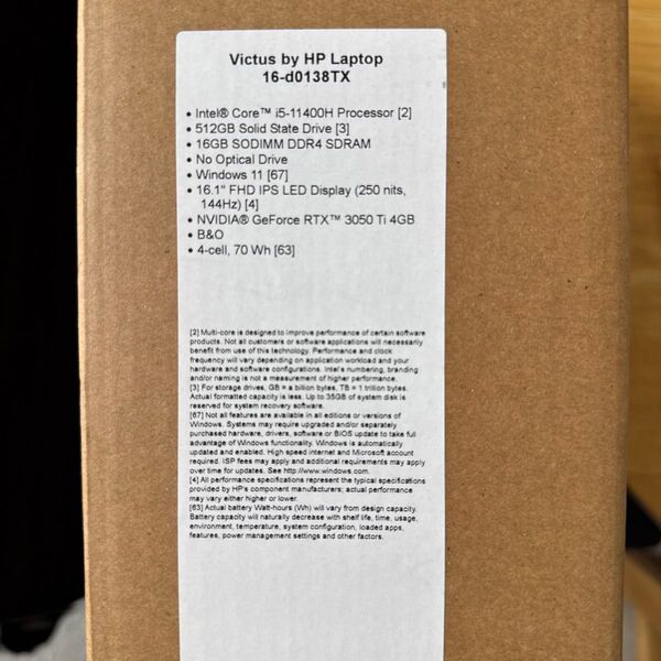 HP Victus 16 d0138TX ゲーミングノート 中古美品 価格相談お気軽に