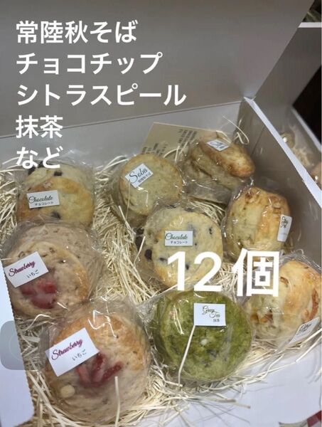 茨城県 近隣 翌日配達地域のみ お好み 12個 自由に スコーン 国産重視