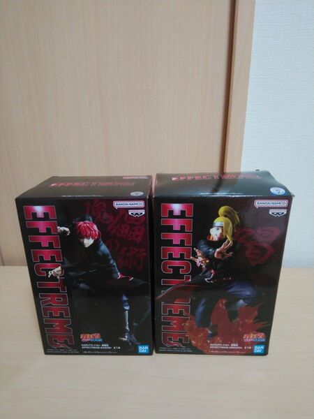 NARUTO-ナルト- 疾風伝 デイダラ、サソリ EFFECTREME- ナルト フィギュア。2種セット