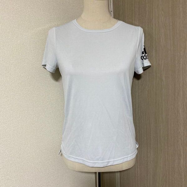 adidas アデダス Tシャツ グレー L