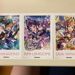 BanG Dream! Switch バンドリ! GEO 箔押しサイン入りポストカード3種