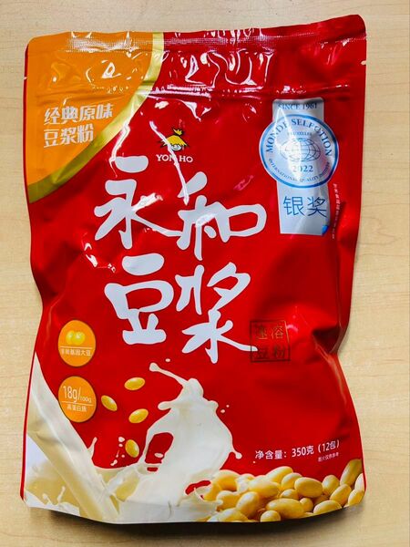 永和豆漿 永和豆汁 経典原味豆粉 中華インスト豆乳粉 豆漿粉 小分けタイプ 350g 1袋