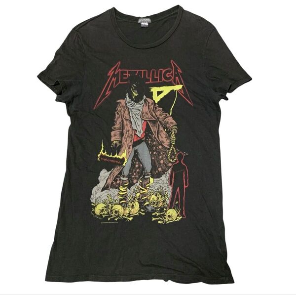 H&M エイチアンドエム METALLICA メタリカ コットン半袖TシャツS バンドT バンT